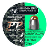 Chumbinho Rbs Power Punch 125 Un. 5.5mm Slug C/ Ponta De Aço