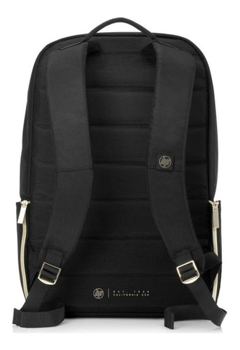 Mochila Hp Duotone Negra Con Dorado 15.6 4qf96aa P/notebook Color Negro Diseño De La Tela Poliéster