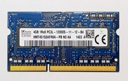 Memorias Ram Ddr3 4gb Laptop Macbook Pc3l-12800s 1600 Mhz 