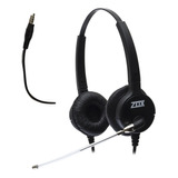 Headset Rj9 Duplo Auricular Hz-80d Zox