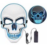 Mascara Calavera Con Luz Led Halloween Fiesta Disfraz Purga