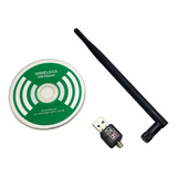 Adaptador Receptor Wireless Usb Sem Fio Antena Wifi 900mbps 