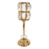 Candelabro Porta Velas Color Oro Caireles M M6 - Sheshu Home