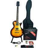 Kit Guitarra Eléctrica Deviser Lp100 3ts + Amplifi + Estuche