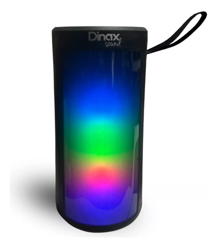 Parlante Portátil Ritmo 5w Luces Colores Usb Radio Dinax