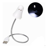 Lampara Luz Led Usb Noche Notebook Auto Flexible Fantasmita