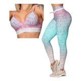 Conjunto Legging Empina Bumbum + Top Wall