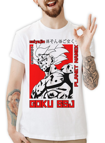Camiseta Dragon Ball Goku Ssj Planet Namek Animes