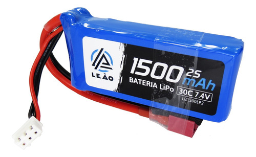 Bateria Lipo 7.4v 2s 1500mah 30c / 60c Plug T-dean Auto Aero