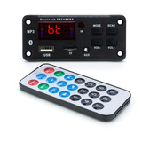 Reproductor Mp3 Bluetooth Rectangular Usb Micro Sd Fm 12 Vdc