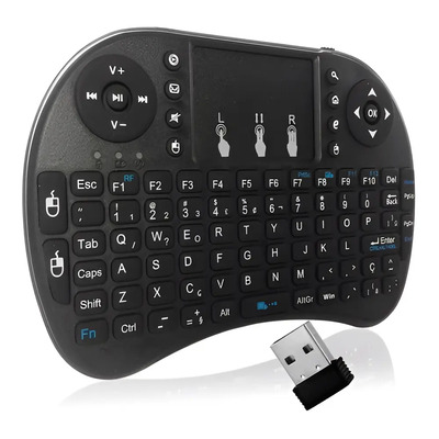 Mini teclado inalámbrico, panel táctil, TV inteligente, PC, teléfono celular | Meses sin interés