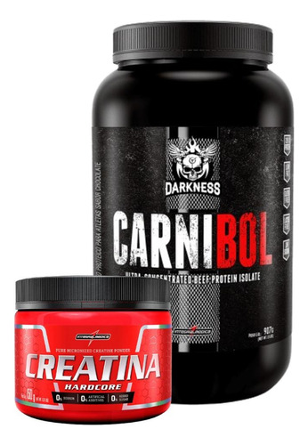 Kit Carnibol 907g Darkness + Creatina 150g 