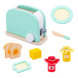 Um Conjunto De Brinquedos De Madeira Para Cozinha Infantil,