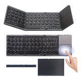 Mini Teclado Bluetooth Inalámbrico Recargable Y Plegable