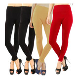 Set 4 Mallones Mujer Térmico Stretch Leggins Mayon Mallas