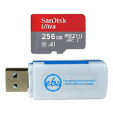 Tarjeta De Memoria Sandisk Microsd 256gb Ultra Para Cámaras 