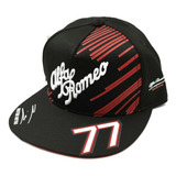 Gorra Cachucha Plana Tipo Scuderia Alfa Romeo Hombre - Mujer