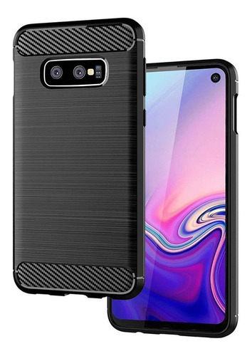 Funda Tpu Antigolpes Fiber Carbon Para Samsung S10e