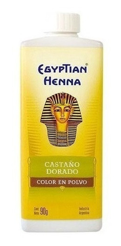 Henna Egyptian Polvo 90g Castaño Dorado