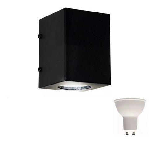 Aplique Unidireccional Exterior Apto Intemperie Exterior Completo Para Instalar Con Dicroica Led 7 W Fria O Calida ! !