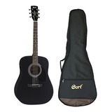 Guitarra Electro Acustica Cort Ad810e-bks Con Funda Cort