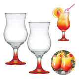 Taça Cocktail Ruvolo Drinks Coquetel Haste Color 2 Peças Cor Vermelho