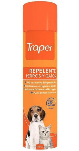 Repelente Para Mascotas En Aerosol 440cc Traper