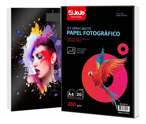 Foto Matte 230g 1000 Fls Photo Paper À Prova D´água A4 Jojo