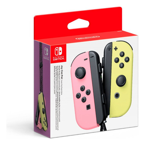 Controles Joy-con (l/r) Switch Rosado Pastel/amarillo Pastel Color Multicolor