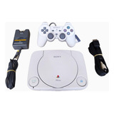 Playstation Ps1 Slim + Control Original + Chip + 4 Juegos 