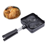 ~? Japonés Taiyaki Fish Shaped Waffle Maker Pan Mold 2 Cast 