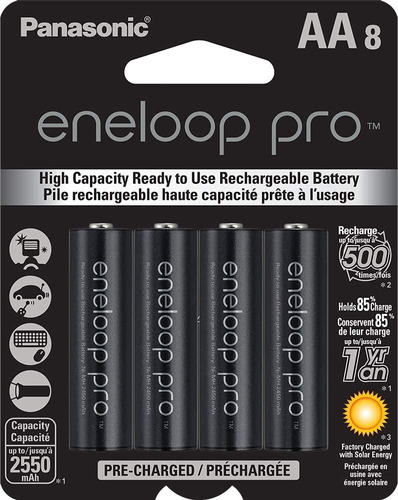 Bateria Panasonic Eneloop Pro Aa X8 Baterias  Made In Japan
