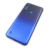Tapa Trasera Carcasa Compatible Para Moto G8 Plus Azul