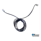 Cabo Extensor  Para  Telefone Com Plug Rj11 C/ 5 Metros