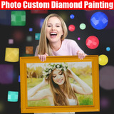 Pintura De Diamante 5d Con Foto Privada Personalizada, 30 X