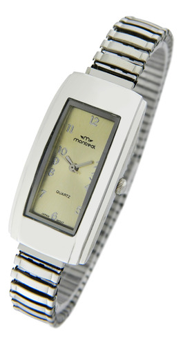 Reloj Montreal Mujer Ml571 Malla Elastizada De Acero