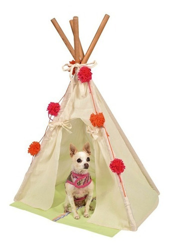 Tipi De Manta Con Pompones Para Perro Pequeño