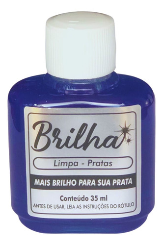 Limpa Prata Original Brilha 35ml Liquido Pra Limpar Pratas