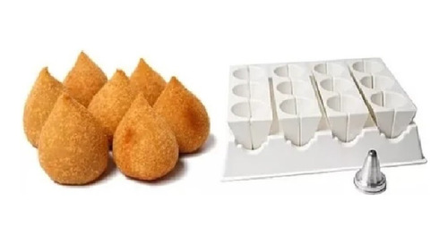 Kit Forma Coxinhas Grande 8 X 6 Cm 