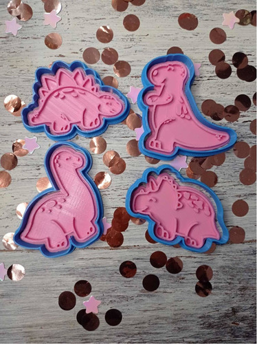 Cortantes Galletita Set De Dinosaurios