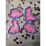 Cortantes Galletita Set De Dinosaurios