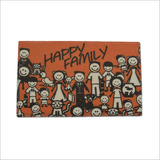 Felpudo Alfombra Estampado Happy Family 40 X 60 Cm. Keops Lk