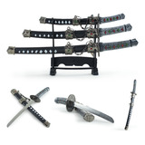 Kit 3 Mini Espadas De Samurai Katana Para Decoração Temática