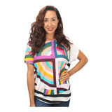 Remera Desigual Original  Estampada Talle Grande Importada