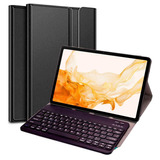 Capa Book + Teclado Para Galaxy Tab S8+ Plus X800 X806