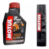 Aceite Motul 7100 10w40 +motul C1 Limpiador De Cadenas