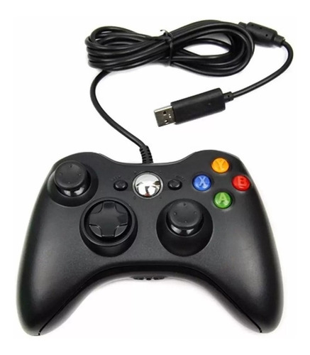 Controle Xbox 360 Videogame Gamer Jogos Joystick Pc Com Fio 