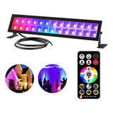 Barras De Luz Led 48w Rgb+uv Cambia De Color Control Remoto