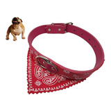 Collar Para Perros Con Pañuelo Rosado Xl 53cm