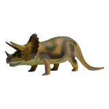 Dinossauro Triceratops Borracha 28 Cm Rinoceronte Rex